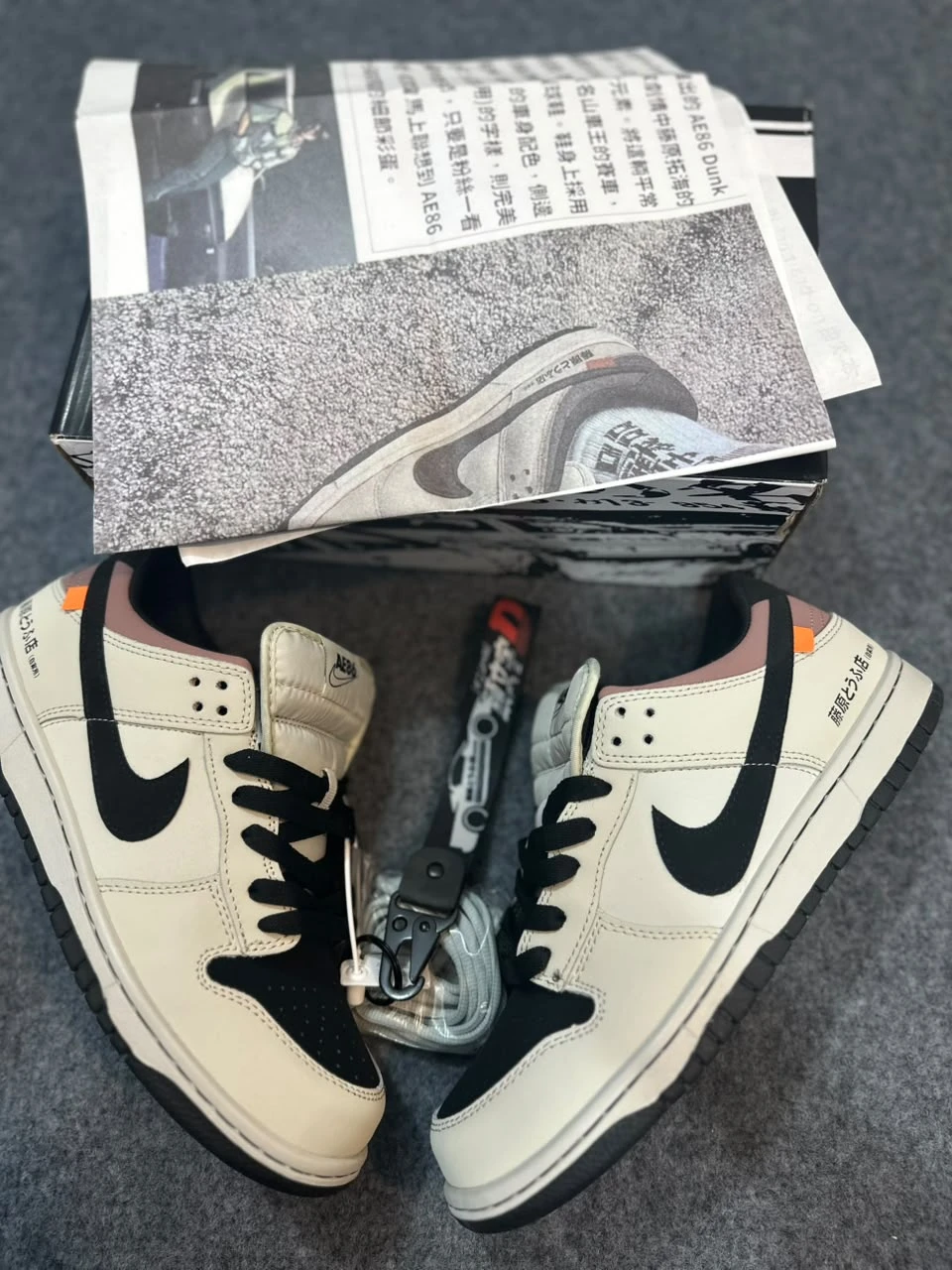 Nike SB Dunk Low "Initial D" White Black 1:1 Premium Sneakers